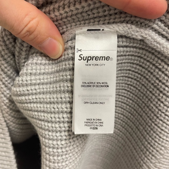 Supreme Small Box Striped Polo Sweater - Picture 9 of 15